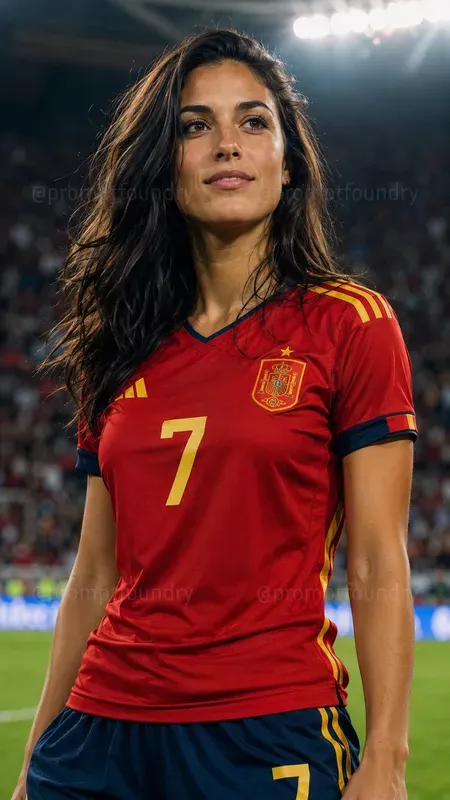 National Football Jersey Beauty Portraits
