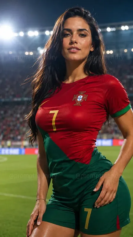 National Football Jersey Beauty Portraits