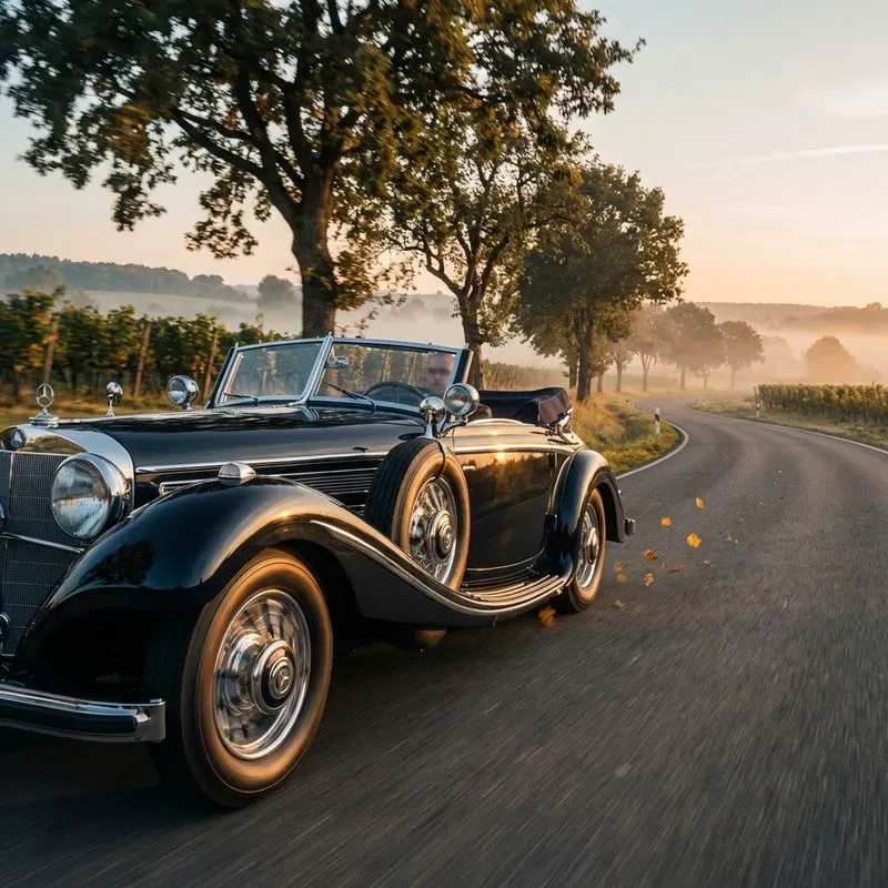Vintage Luxury Car Cinematic Drives