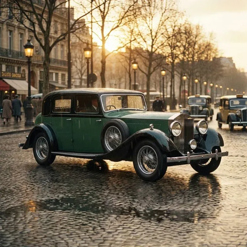 Vintage Luxury Car Cinematic Drives