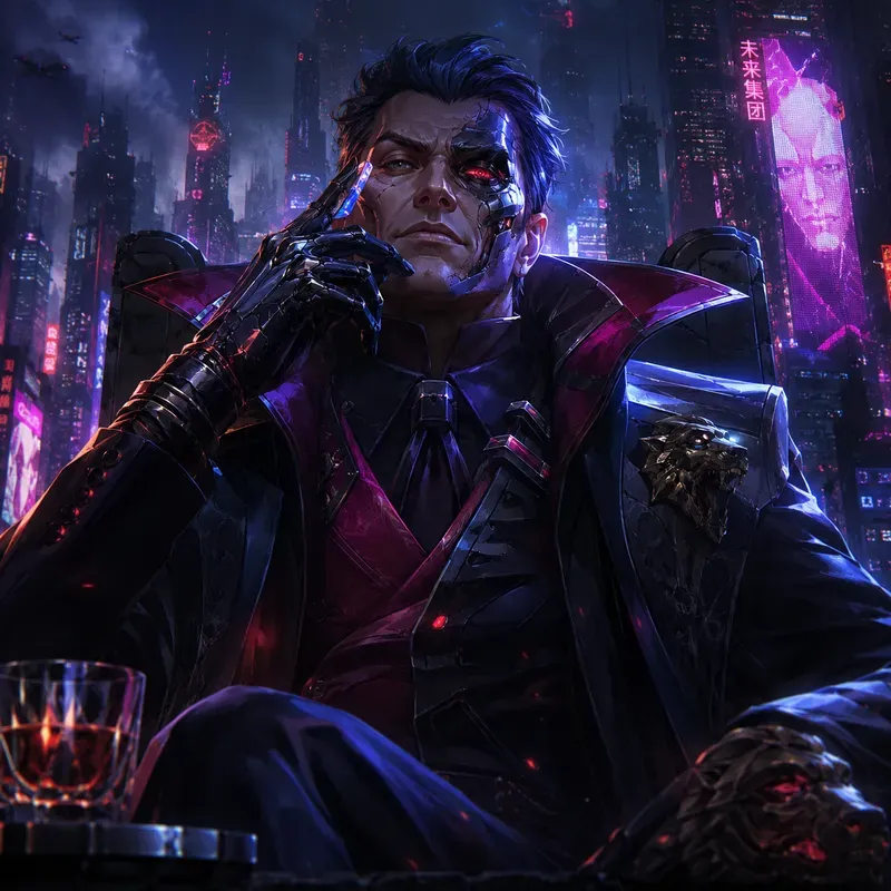 Cinematic Animated Villain Portraits