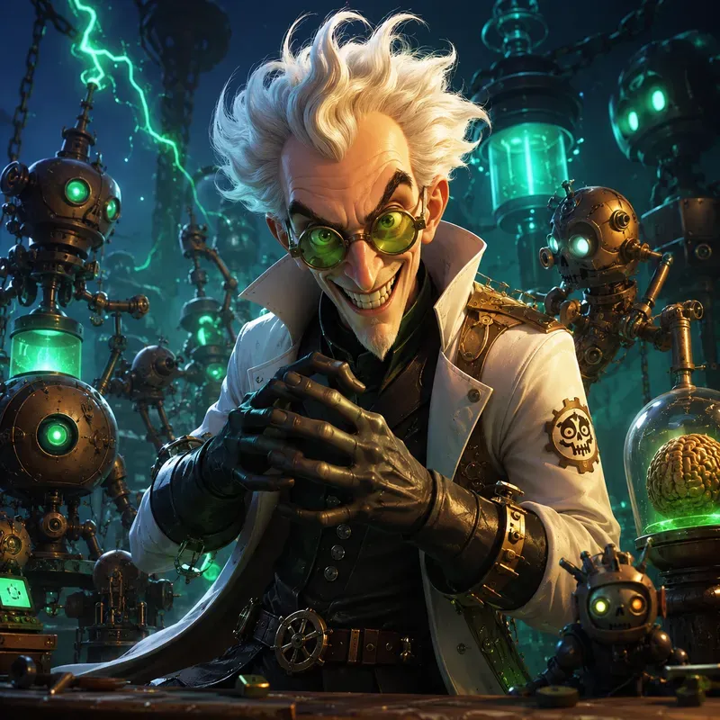 Cinematic Animated Villain Portraits