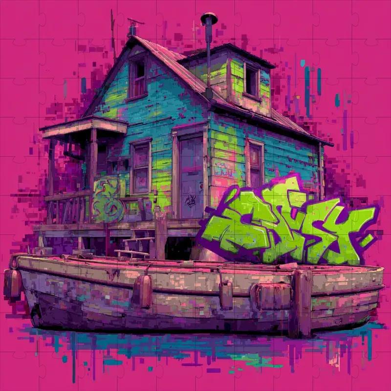 Graffiti Spray Neon Street Pop Art