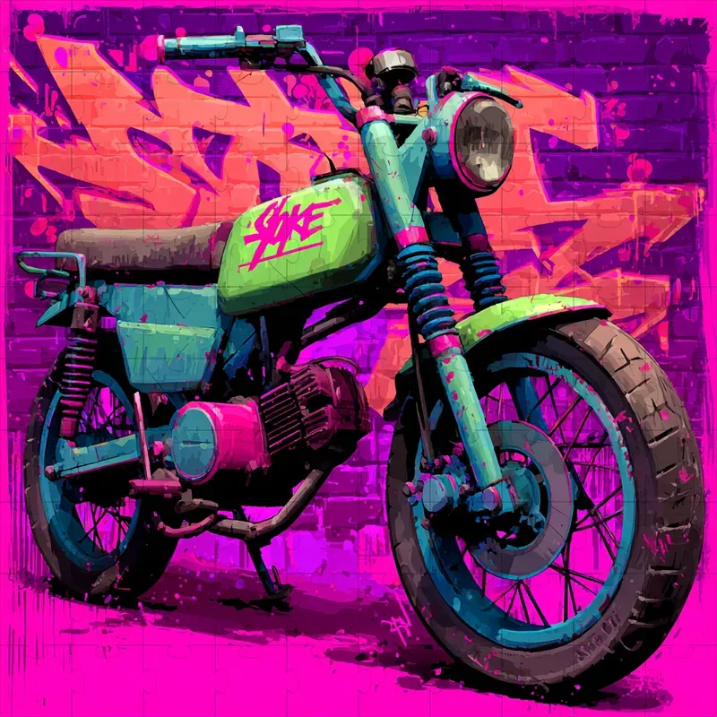 Graffiti Spray Neon Street Pop Art