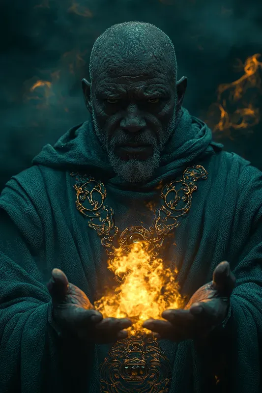 Jade Aurum Sorcerer Fantasy Art