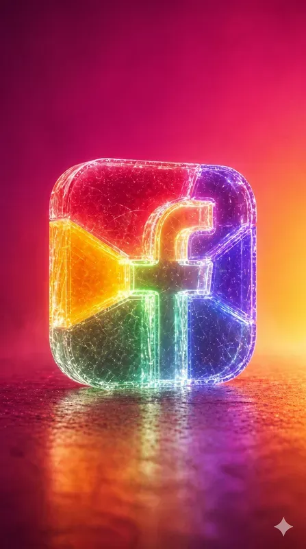Rainbow Glass Wireframe Logo Constructors