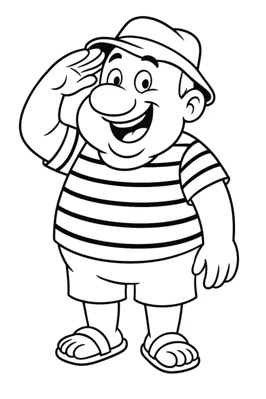 Playful Characters For Kids To Color