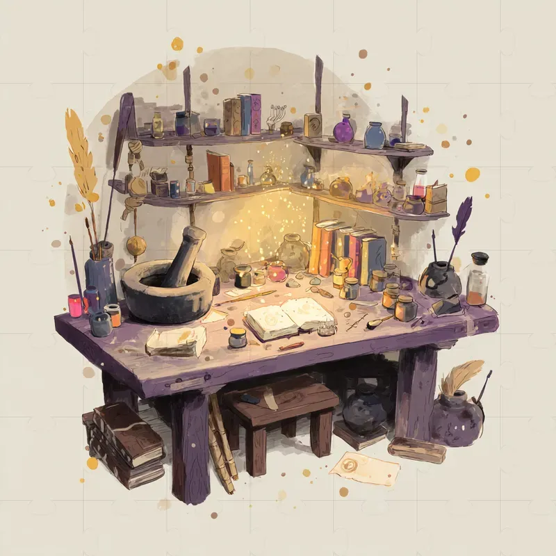 Magical Ritual Workspaces