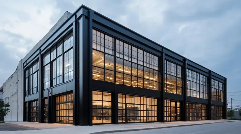 Architecture exposed Steel Frames