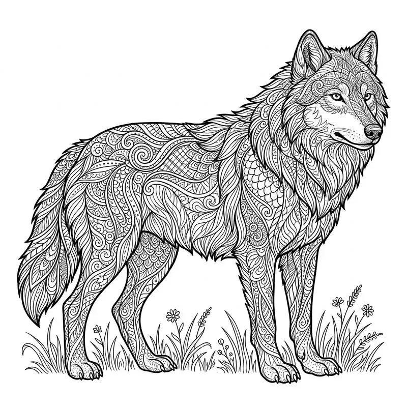 Zentangle Animal Coloring Pages