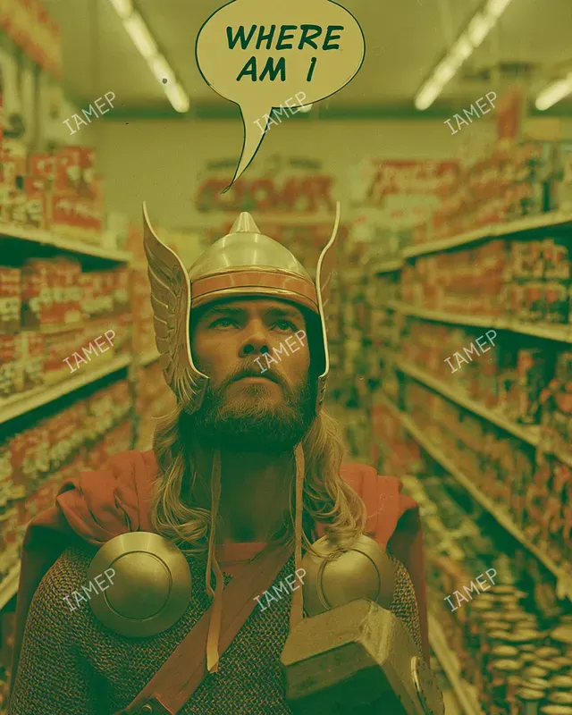 Retro Surreal Comic Hero Portraits
