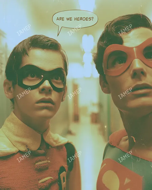 Retro Surreal Comic Hero Portraits