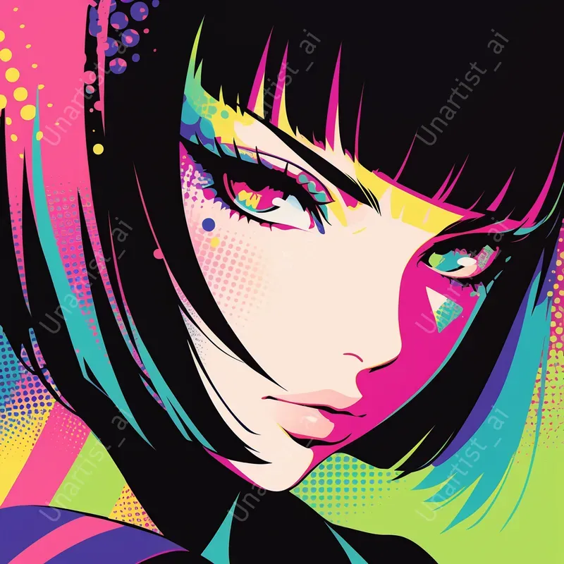 Dynamic Jujutsu Kaisen Pop Art Portraits