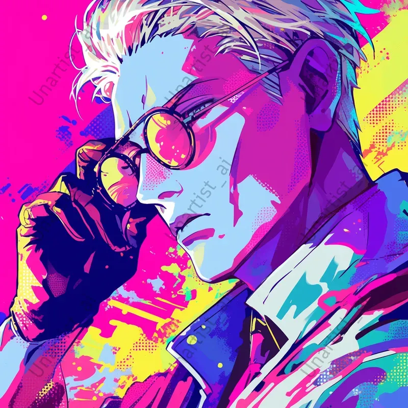 Dynamic Jujutsu Kaisen Pop Art Portraits