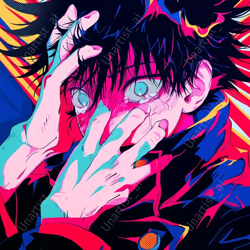 Dynamic Jujutsu Kaisen Pop Art Portraits