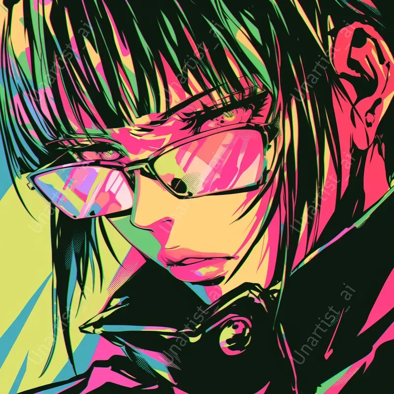 Dynamic Jujutsu Kaisen Pop Art Portraits