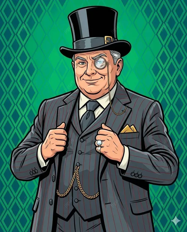 Retro Villain Mascot Vector Illustrations