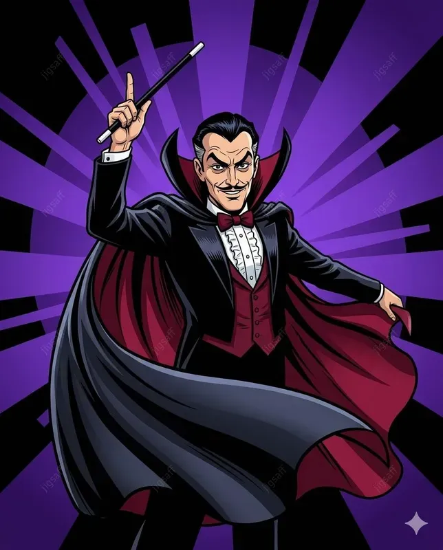 Retro Villain Mascot Vector Illustrations