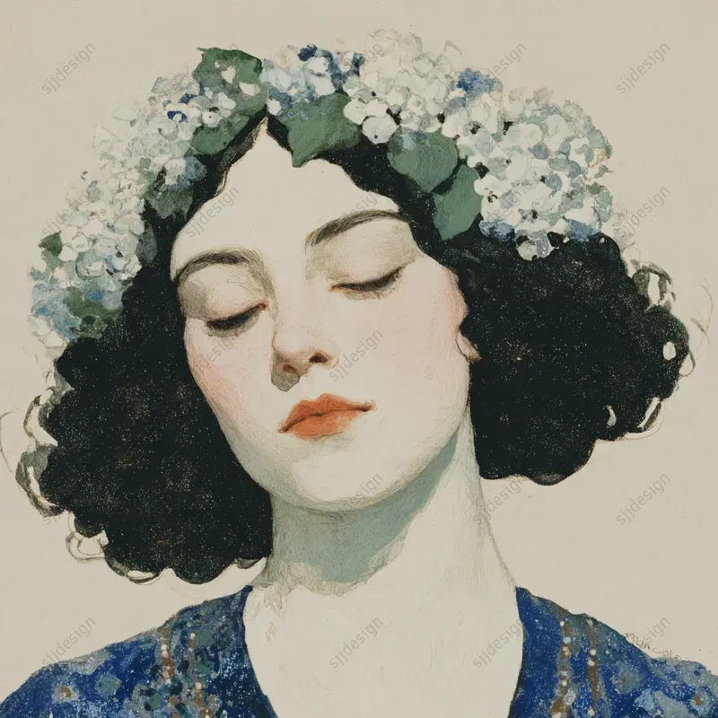 Nostalgic Cameo Portrait Art