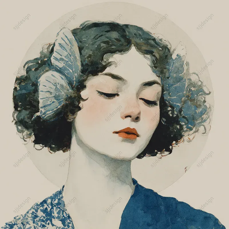 Nostalgic Cameo Portrait Art