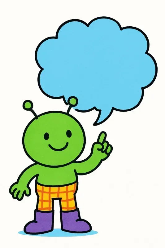 Cute Character Speech Bubble Kits