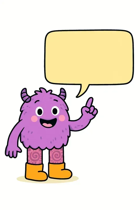 Cute Character Speech Bubble Kits