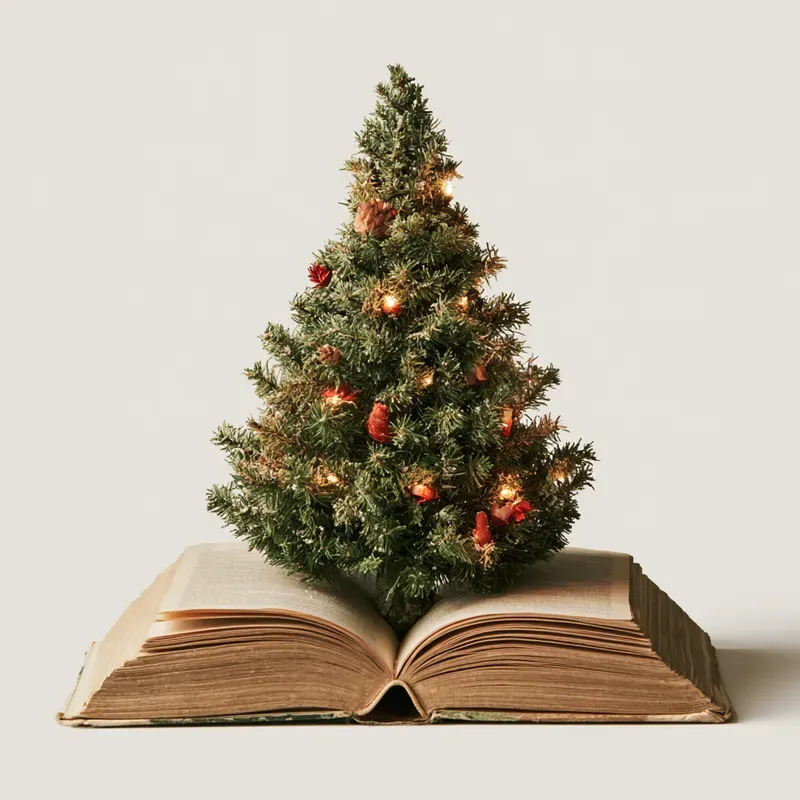 Christmas Book Lover Ornament Cliparts