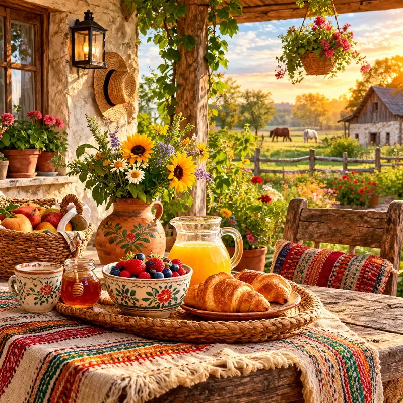 Rustic Village Life Heritage