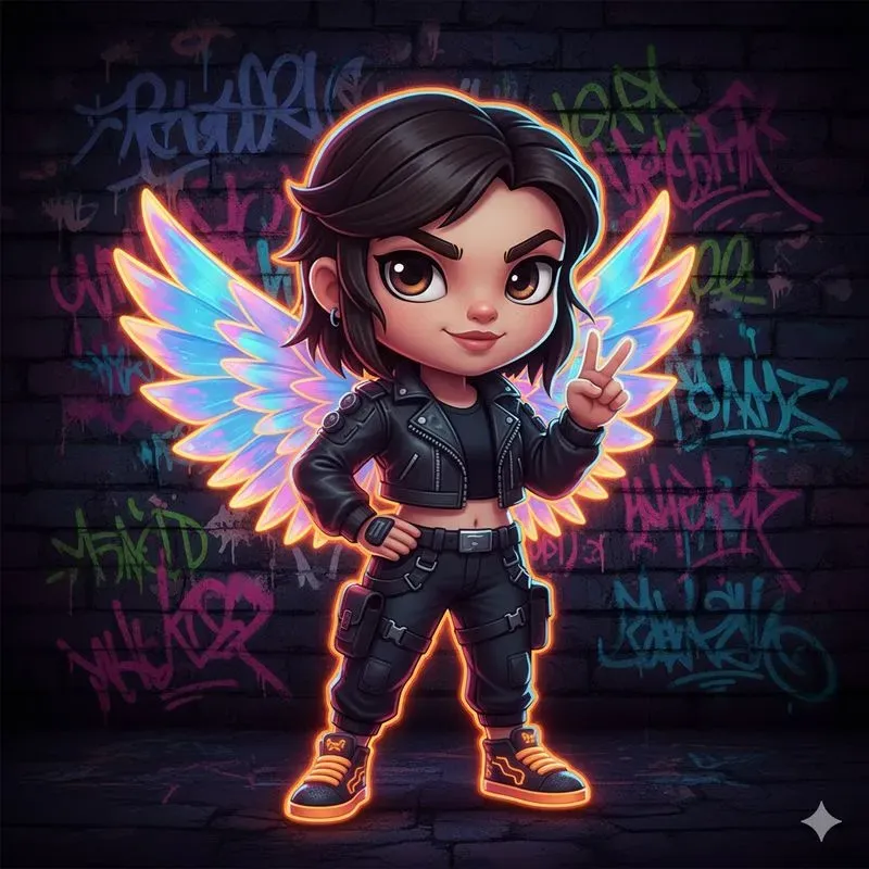 Neon Urban Rebel Characters