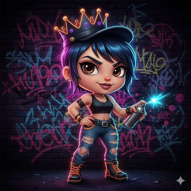 Neon Urban Rebel Characters