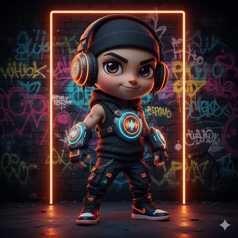 Neon Urban Rebel Characters