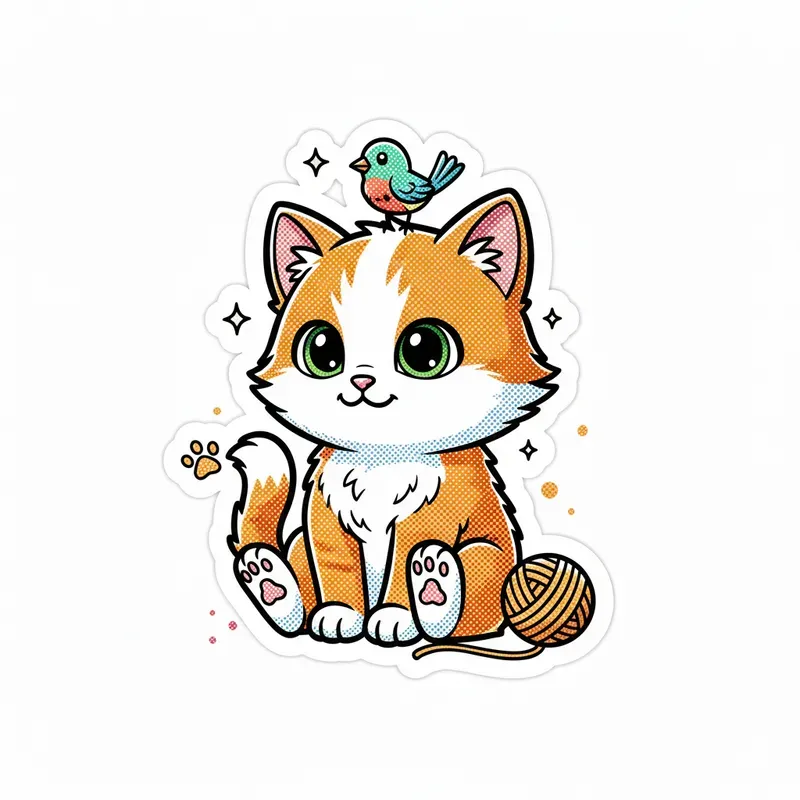 Cute Playful And Colorful Stickers