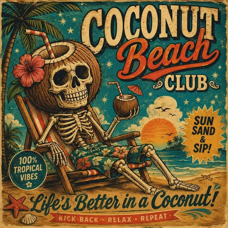 Whimsical Seasonal Skeleton Posters