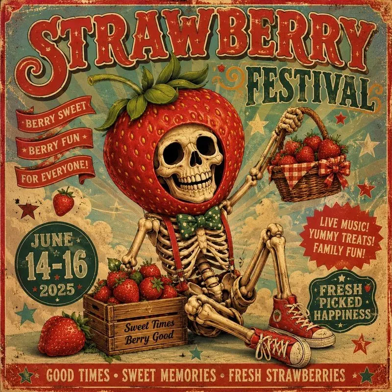 Whimsical Seasonal Skeleton Posters