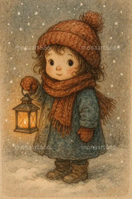 Whimsical Winter Storybook Characters