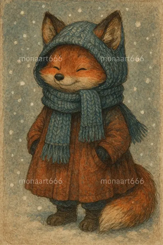 Whimsical Winter Storybook Characters