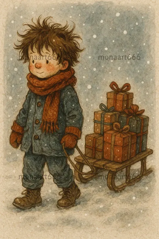 Whimsical Winter Storybook Characters