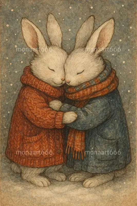 Whimsical Winter Storybook Characters