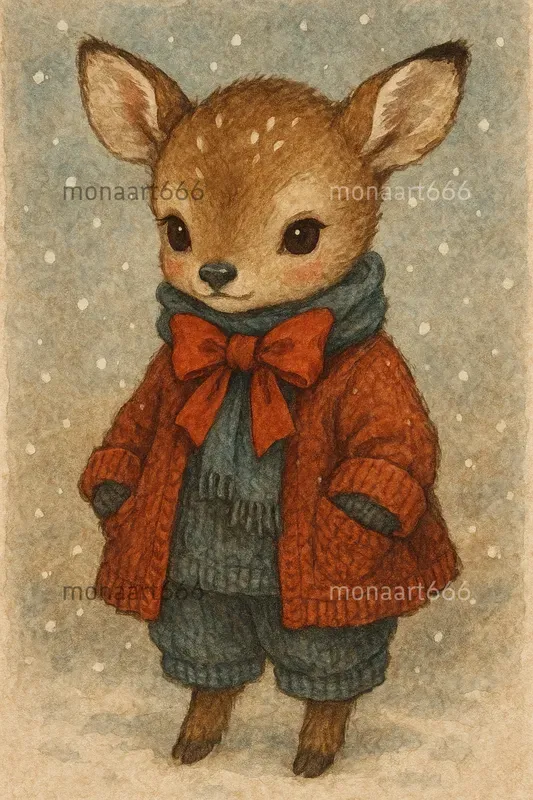 Whimsical Winter Storybook Characters