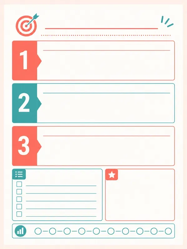 Adhd Color Block Planner Kits