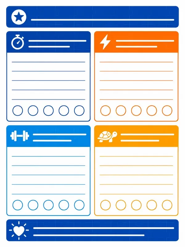 Adhd Color Block Planner Kits
