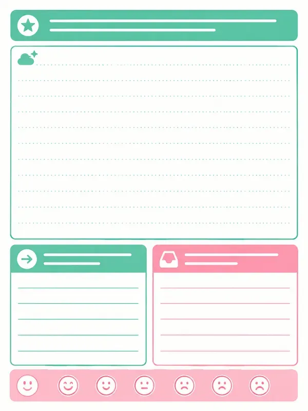 Adhd Color Block Planner Kits