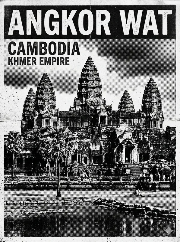 Highcontrast Halftone Travel Posters
