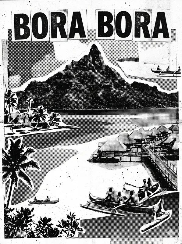Highcontrast Halftone Travel Posters