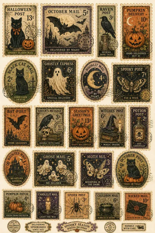 Vintage Postage Sticker Generator