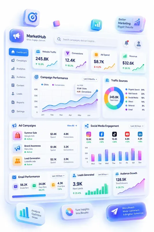 3D Neumorphic Dashboard UI Collections