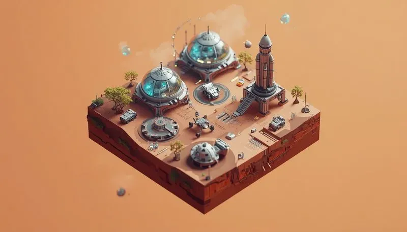 3D Isometric Microworld Generator