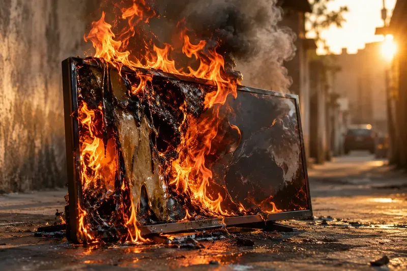 Cinematic Melting Electronics Photos