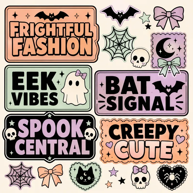 Pastel Halloween Scrap Sheet Generator