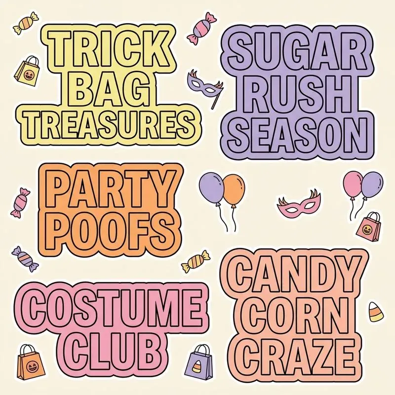 Pastel Halloween Scrap Sheet Generator